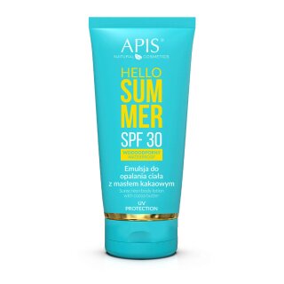 APIS Hello Summer Spf 30, body tanning emulsie met cacaoboter 200 ml