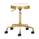 COSMETIC STOOL GOLD WHITE