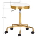 COSMETIC STOOL GOLD WHITE