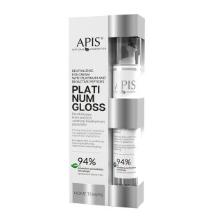 Apis home terapis platinum gloss revitaliserende oogcrème met platina en bioactieve peptiden 10 ml