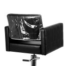 Backrest cover made of foil for barber chairs