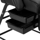 Cosmetic chair 557A with shelves black