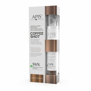 Apis coffee shot home terapis, een biorevitaliserend oogserum met cafeïnezuur en koffiezaadolie 10 ml